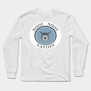 Water bear - Noot Noot Nation (oval badge) Long Sleeve T-Shirt